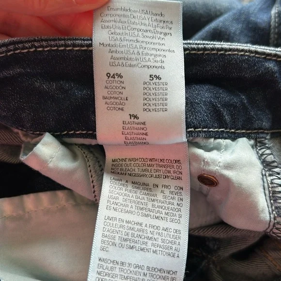 MOTHER High Waisted Looker Jean Ankle Fray Close to the Edge Sz 30 - Picture 14 of 16